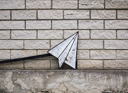 street art avion papier
